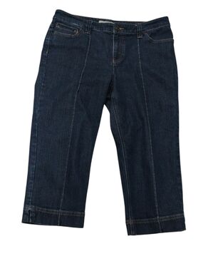 Chico's Dark Blue Denim Capris